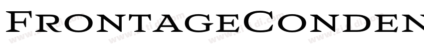 FrontageCondensed Bo字体转换